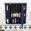 Armoire de rangement murale à miroir avec tablettes de rangement-1177437920