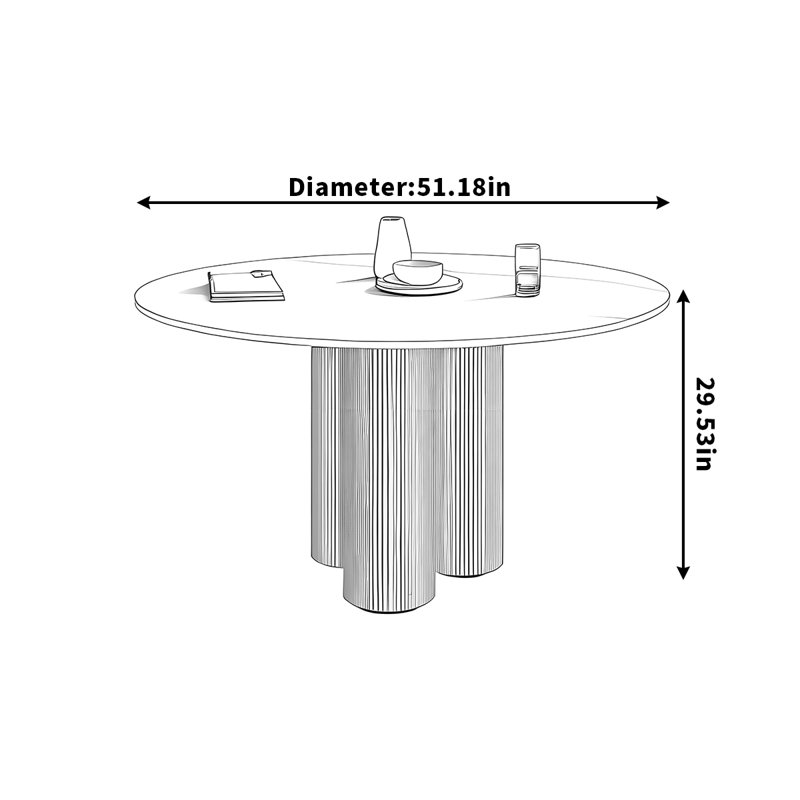 Fonsecca, H 29,53 po x L 51,18 po x l 51,18 po