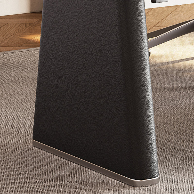 Long banc de travail noir, 29.53" H x 55.12" W x 27.56" D
