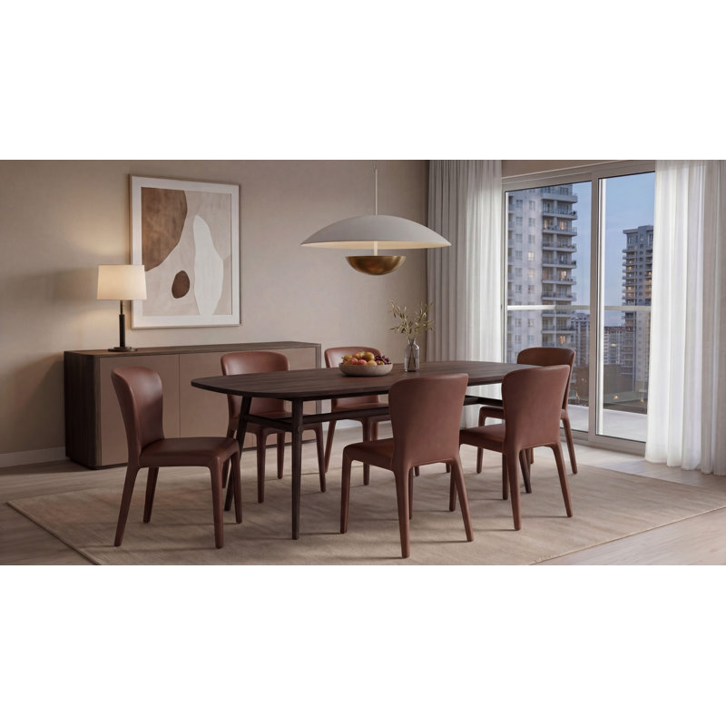 Vienna Upholstered Dining Chair, Brown