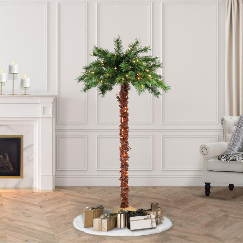 Faux Palm Tree in Freestanding, 72" H x 36" W x 36" D