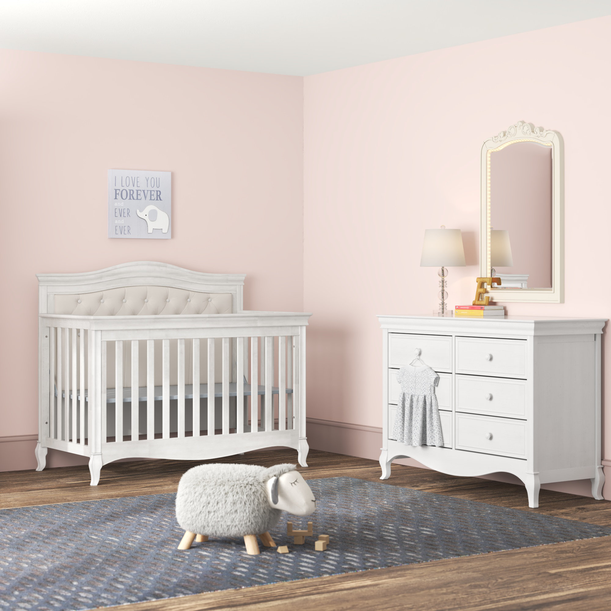 Greyleigh™ Baby & Kids Adalyn Convertible 2 Piece Nursery Furniture