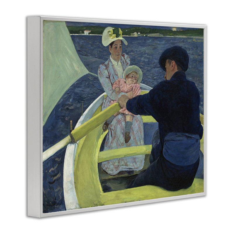 Giclée classique par One1000paintings, Giclée encadrée blanc bord de mer, H 24 po x l 30 po