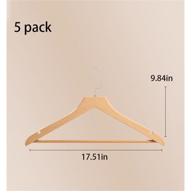 Solid Wood Clothes Hanger, 5