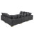 Large Seating Corduroy Modular Sleeper Sectional