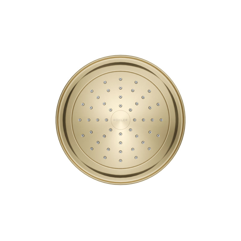 Artifacts Full/Standard Fixed Shower Head with Katalyst Air Induction Spray, Vibrant Gold