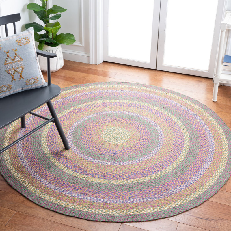 Tapis en jute tissé à la main Asmara, Rond 3 pi