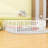 Metal Floor Bed Frame With Enclosed Fence And Swing Door-836298464-836298466