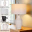 Lampe de table moderne 28 po en céramique avec lampe de table 28 po