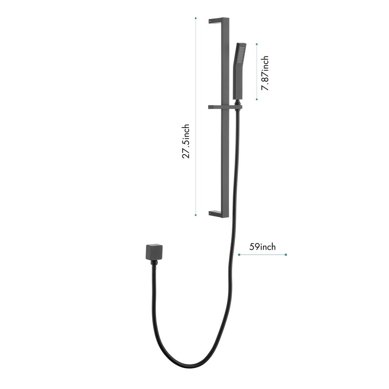 Performance Handheld Shower With Slide Bar And 59-Inch Hose