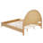 Modern Scandinavian Platform Bed with Curved Headboard, No Box Spring Needed-123515120-123515118