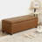 46-Inch Faux Leather Storage Ottoman Bench-1896165175