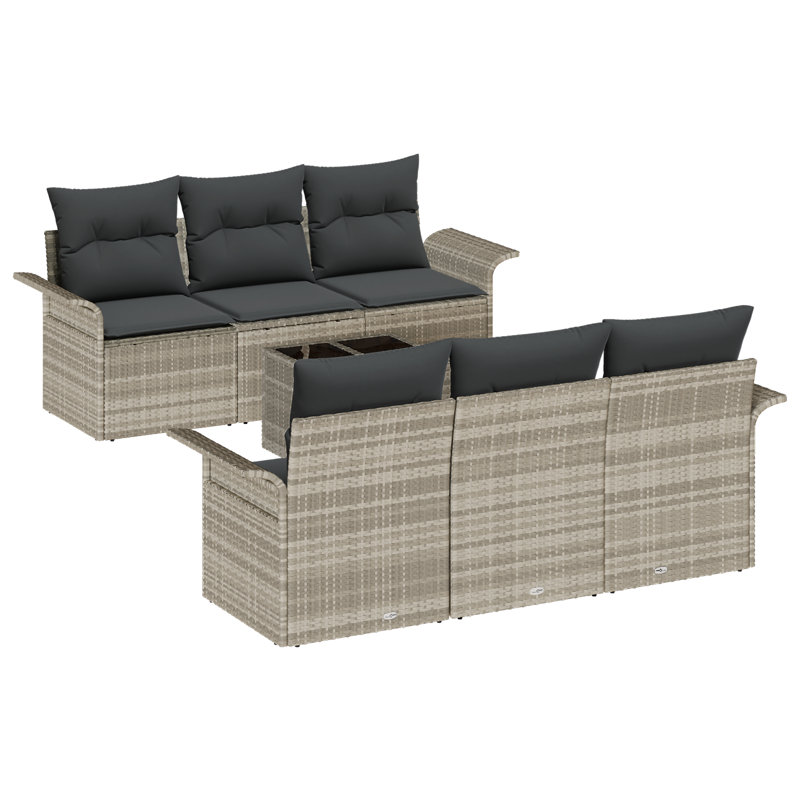 141cm Wide Patio Sofa with Cushions