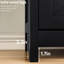 Armoire de rangement avec tiroir et tablette réglable dans la tablette de cuisine noire, finition
