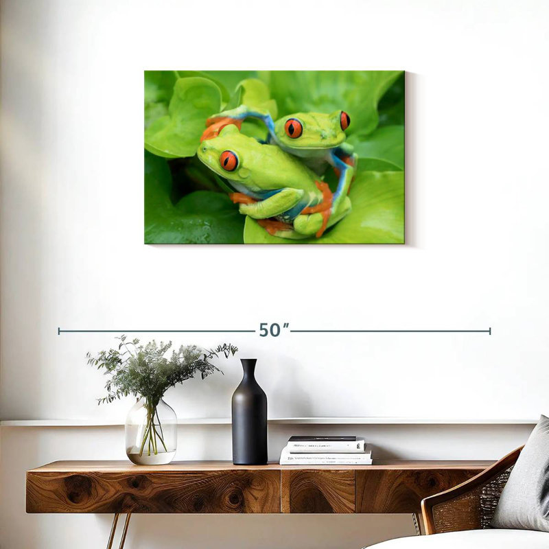 Frogs In An Embrace, 20" H x 30" W