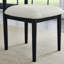 Ensemble de salle à manger 5 pièces, table de salle à manger avec trépied et 6 chaises bouclées, noir-1216586109