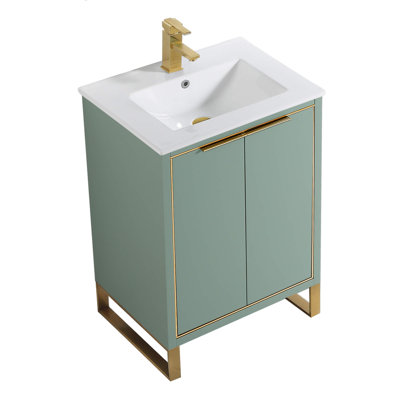 Ensemble de meuble-lavabo simple 24 po 24 po