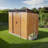6Ft X 5Ft Outdoor Metal Storage With Transparent Plate And Foundation,Brown-111996087-123099601