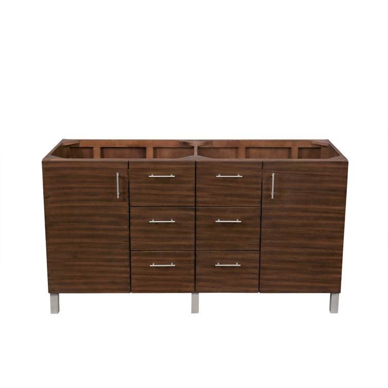 Base de meuble-lavabo double l 60 po Dodie
