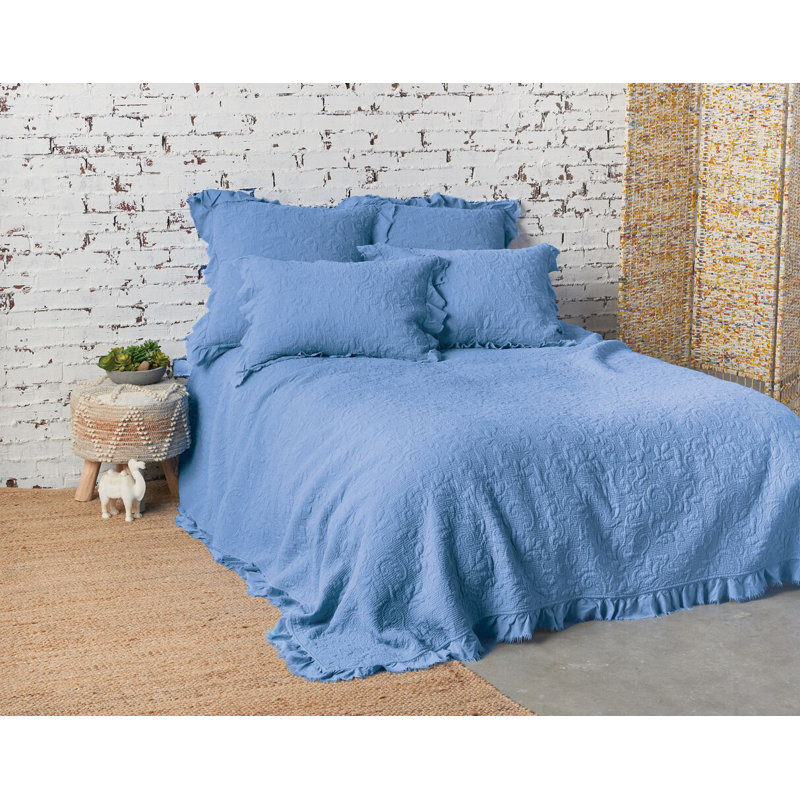 Dabney Nowak Cotton Reversible Quilt, Queen Quilt, Santorini