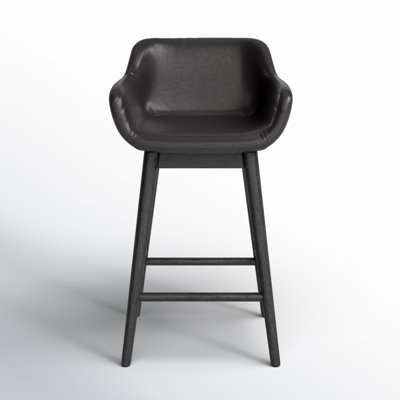 Bahari Swivel Leather Stool
