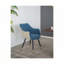 Ensemble de 2 fauteuils d'appoint en tissu bleu, 23 po x 23 po x 34 po