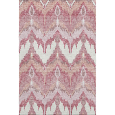 Premium Machine Washable Prisco Blush Rug