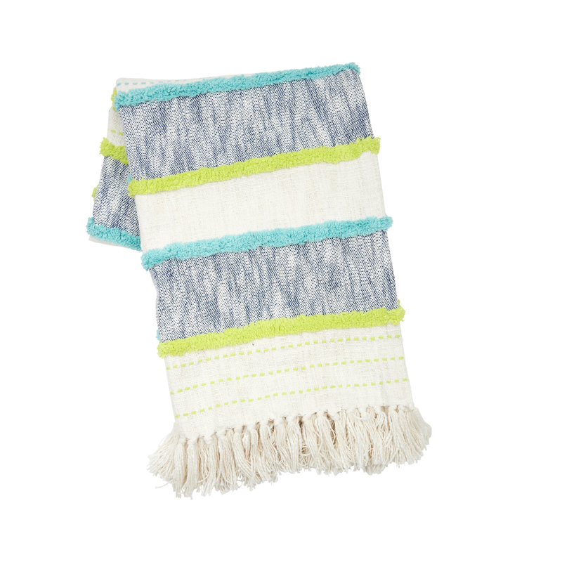 Benn Indigo Throw, Blue