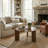 Claremont Solid Rubberwood Coffee Table for Living Room, Wood Round Tea Table with Solid Legs for Bedroom-990565556