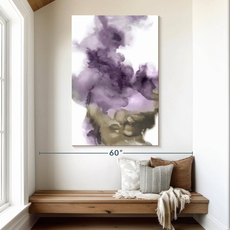 Avery Derive In Amethyst I, 51" H x 34" W