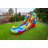 HeroKiddo Block Party 16' Commercial Grade Inflatable Water Slide with Attached Pool and Drainage for Kids and Adults (with Blower), Outdoor Indoor, Birthday Party, Rental Quality, Big Inflatable