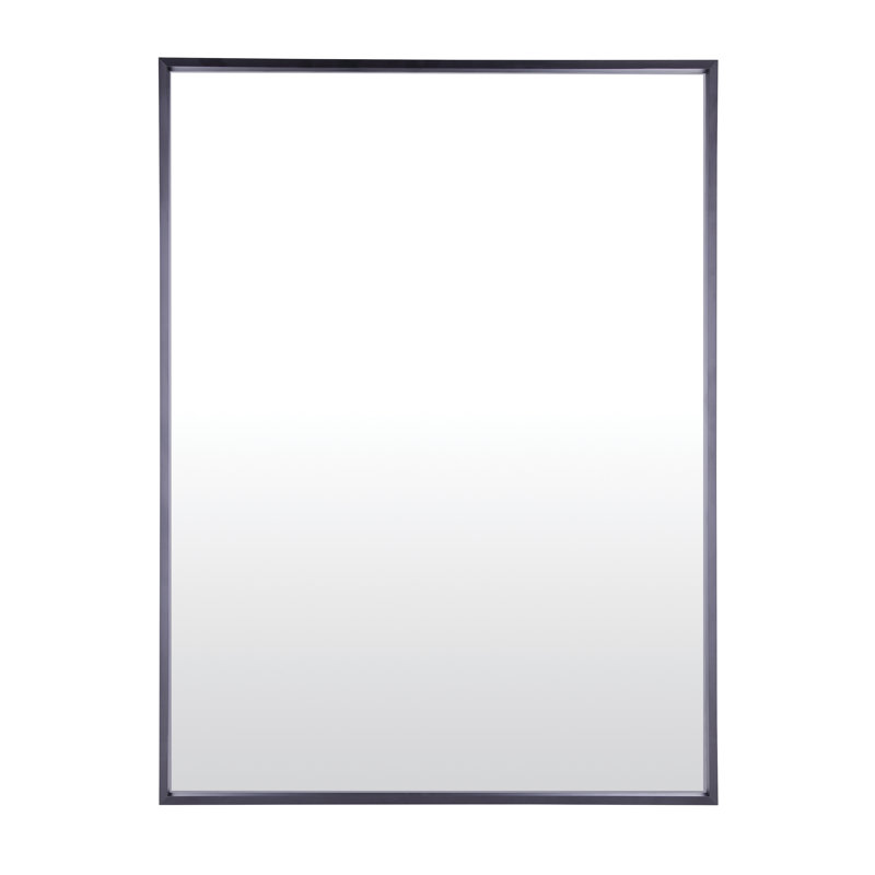Miroir d'appoint Chasteen, Noir, 33 po x 25 po