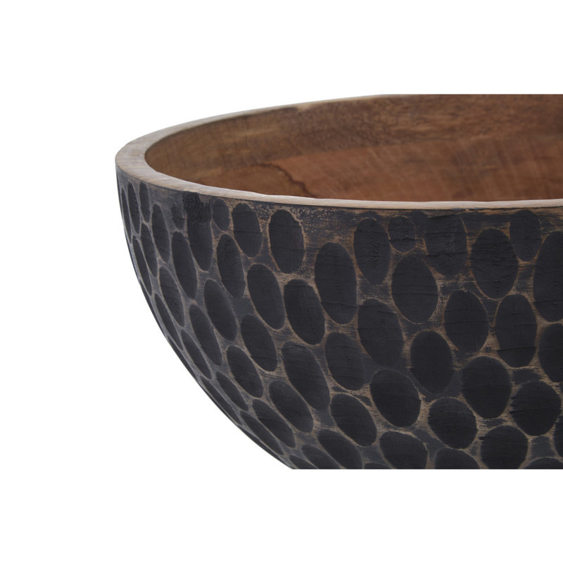 Tilford Wood Decorative Bowl 1, 18cm H x 35cm W x 35cm D