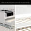 Lit de jour simple en bois avec lit gigogne simple