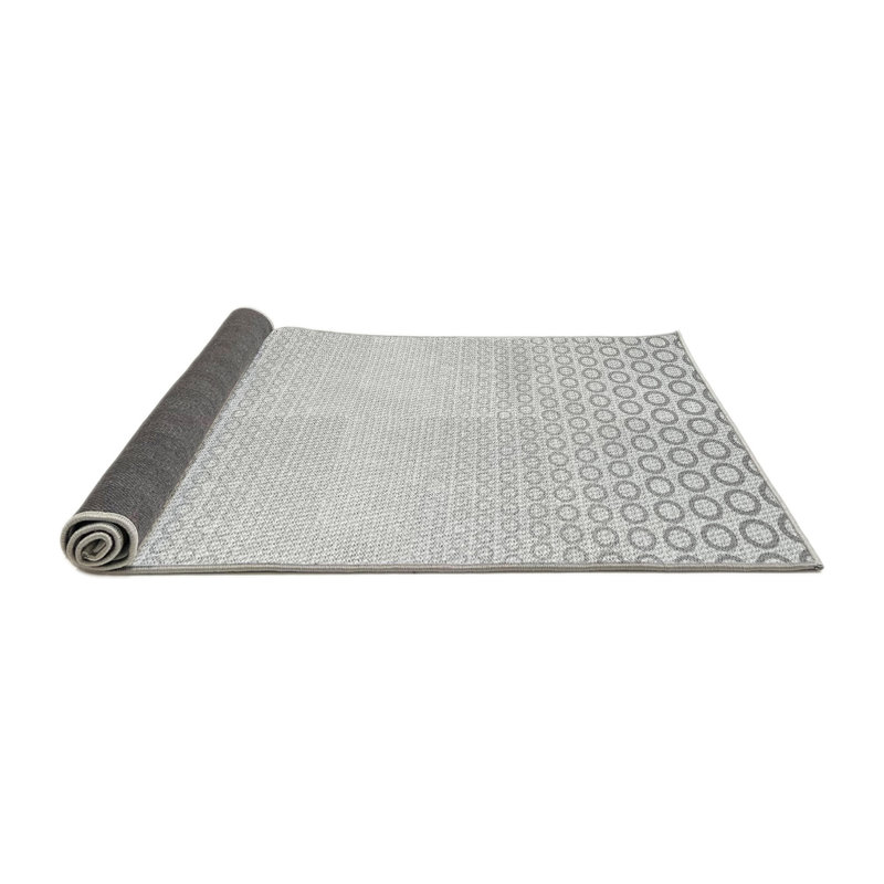 Tapis gris Power Loom, Rond 8 pi
