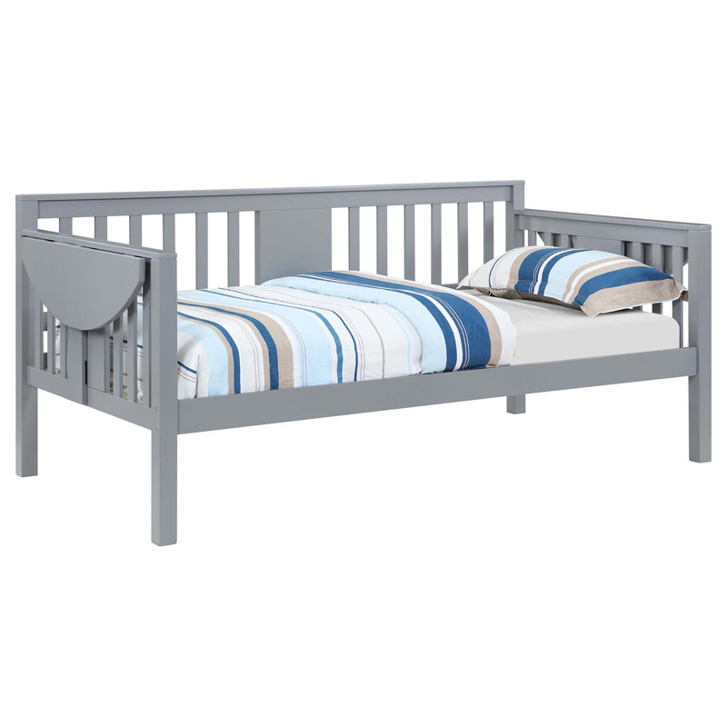 Albany Twin Daybed With Drop-Down Table, Gray