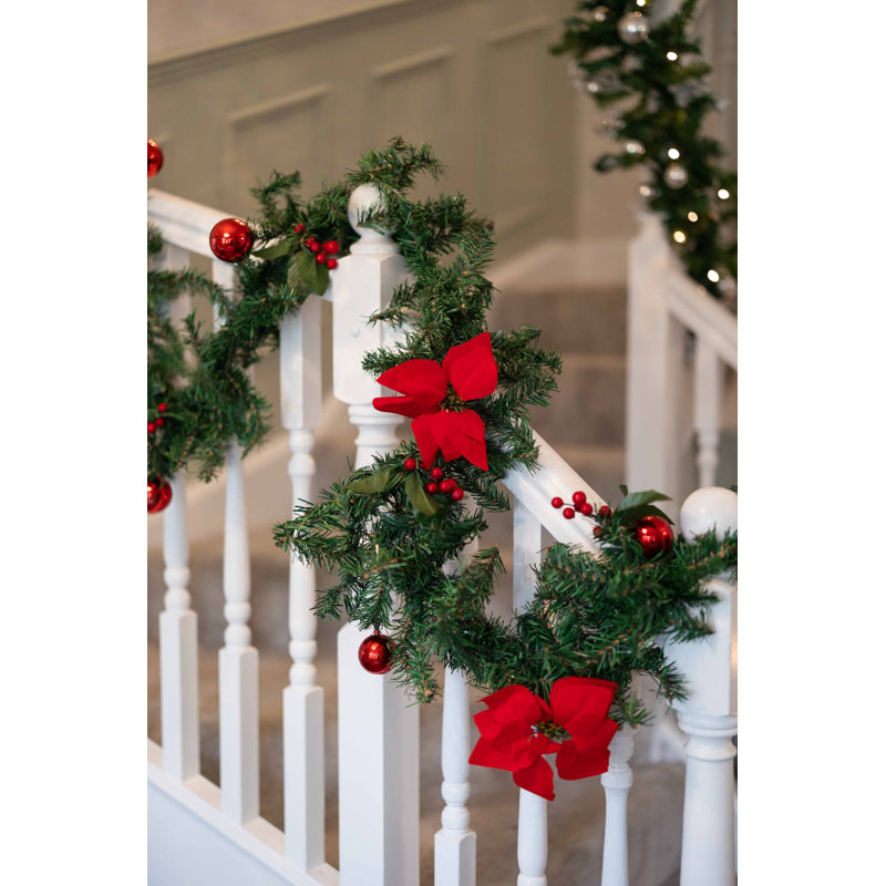 274cm Lighted Faux Pine Garland with Lights