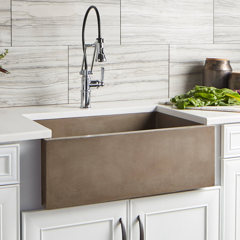 NativeStone® 30" L x 18" W Kitchen Sink, Sand