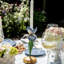 Meadow Walk Iris 9" Candlestick - Chambray