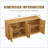 Modern Wavy Sideboard, Curved Contour Design Storage Cabinet, 4-Door Cabinet With Storage Function, Suitable For Kitchen/Bedroom/Living Room-1286546704
