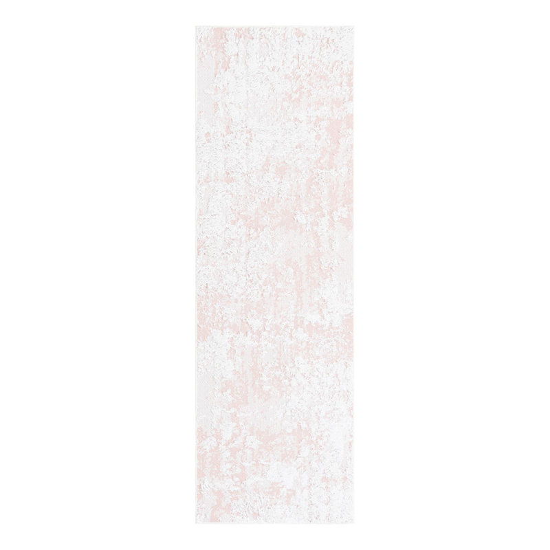 Piersiak Performance Cotton Abstract Indoor Rug, Runner 2'7" x 8'