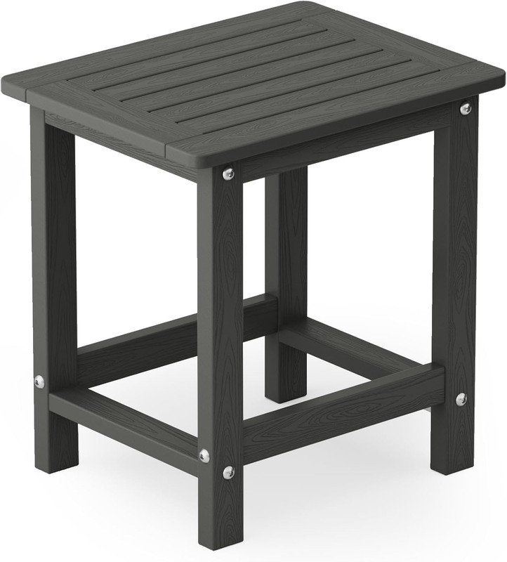 Table de bout d'extérieur pour l'extérieur Adirondack, Gris