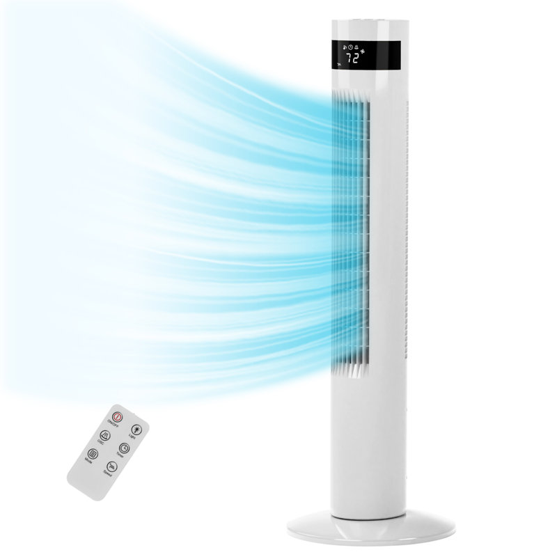 Antarctic Star Tower Fans for Home, 35" Standing Floor Fan with Remote, 85° Oscillating Fan, 24 ft/s High Velocity, LED Display |  3 Speeds, 3 Modes, 12H Timer| Whisper-Quiet Bedroom