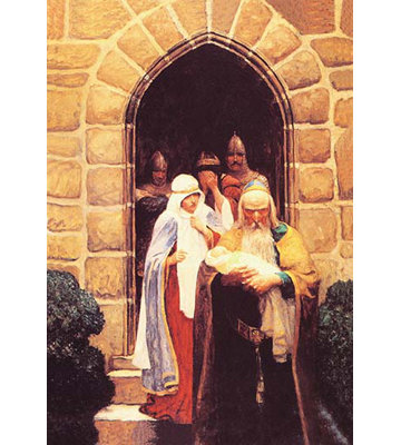 Merlin by N.C. Wyeth Painting Print