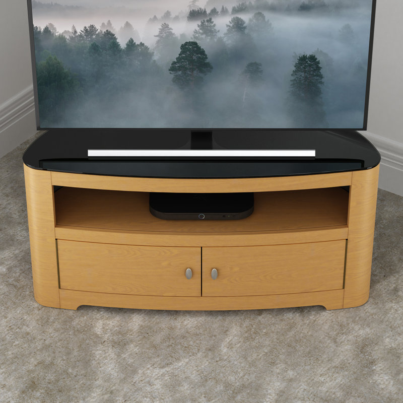 Krysha Unfinished TV Stand for TVs up to 65", Light Brown