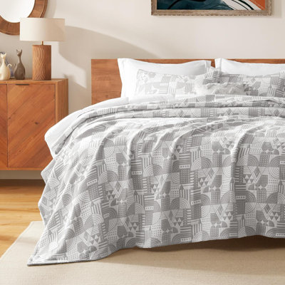 Ensemble d'édredon en coton jacquard pour courtepointe Sleep Zone