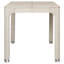 Modern Dining Table, Seats 4-6, 66"W Rectangle Table Top with Solid Wood Legs and Constructions, Arcs Design