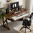 Walnut Rectangular Solid Wood with desk-1916571643
