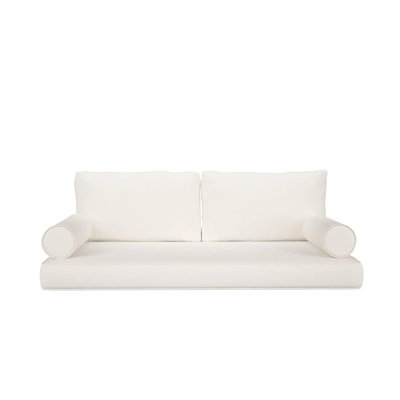  Ensemble de matelas et d'oreiller pour balançoire, simple, style 4, matelas de 6 po, blanc