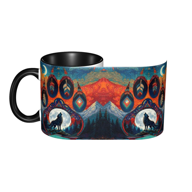 Wolf Coffee Mug 11oz Ceramic Cup